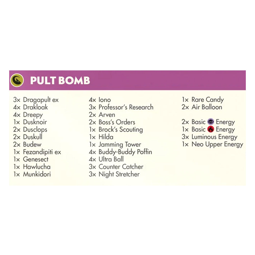 POKEMON TCG 2025 WORLD CHAMPIONSHIPS DECK PULT BOMB (INGLÉS)