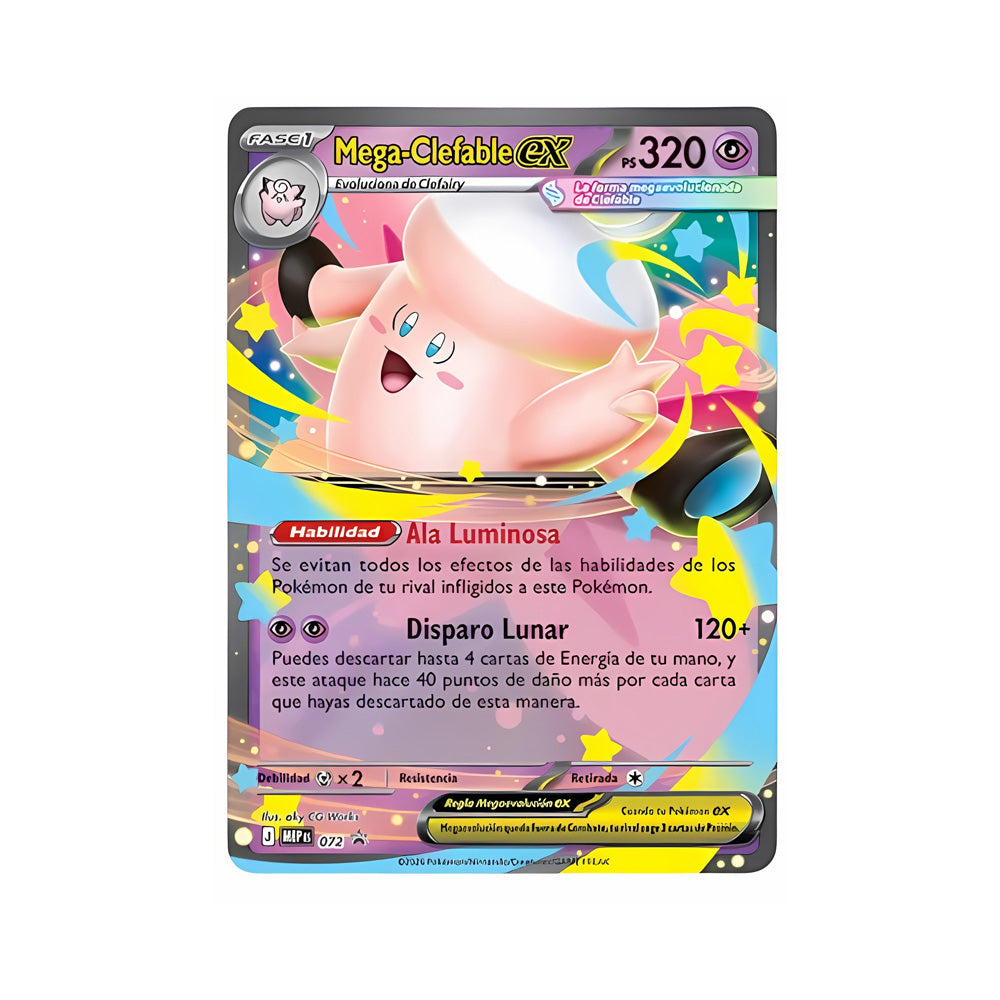 POKEMON TCG MEGA MOONLIT TIN MEGA CLEFABLE (ESPAÑOL)