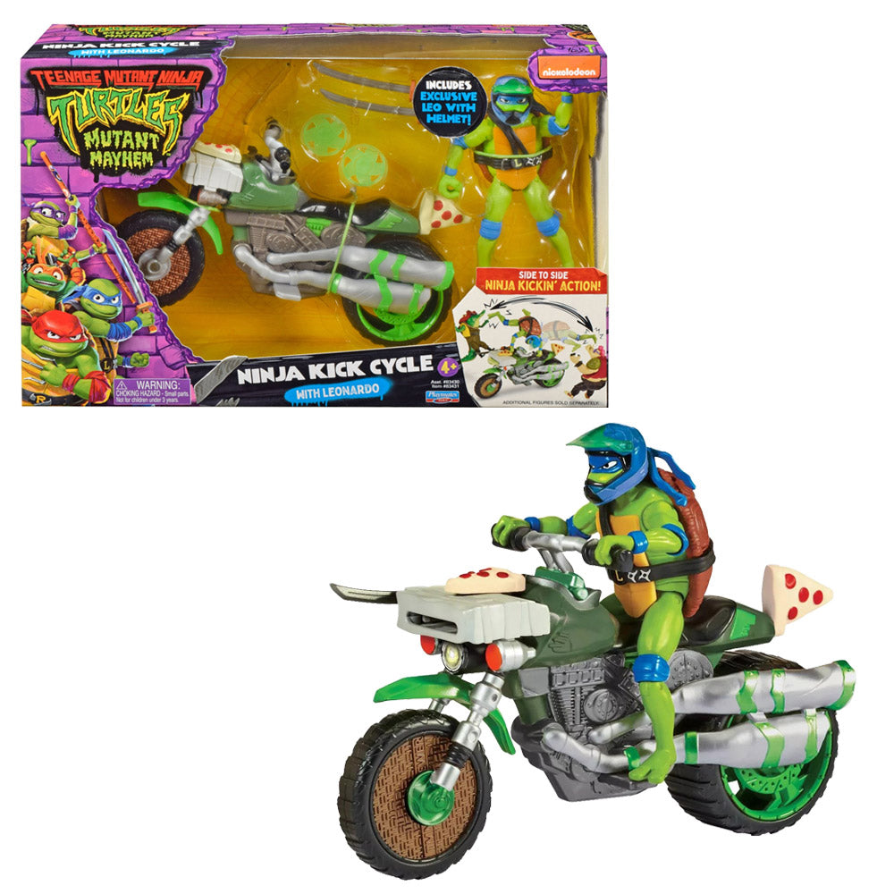 SET TORTUGAS NINJA LEONARDO NINJA KICK CYCLE | NICKELODEON
