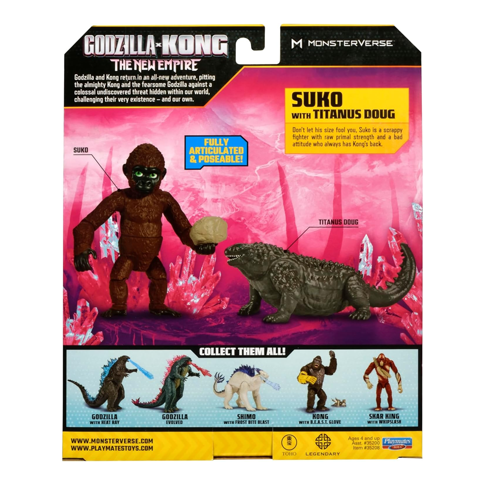 FIGURA SUKO Y TITANUS DOUG GODZILLA VS KONG | PLAYMATES