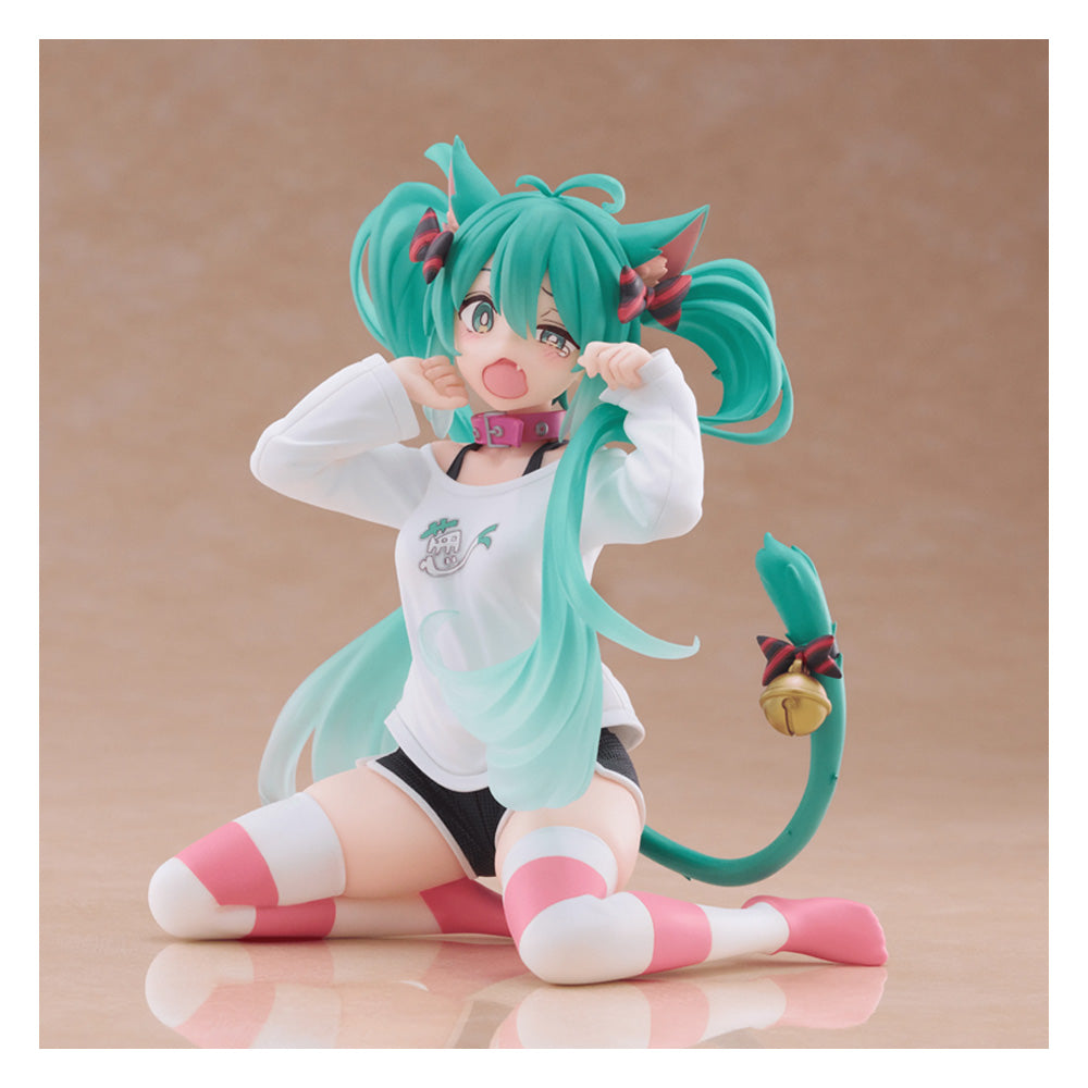 FIGURA DESKTOP CUTE FIGURE HATSUNE MIKU CAT EAR T-SHIRT VER.