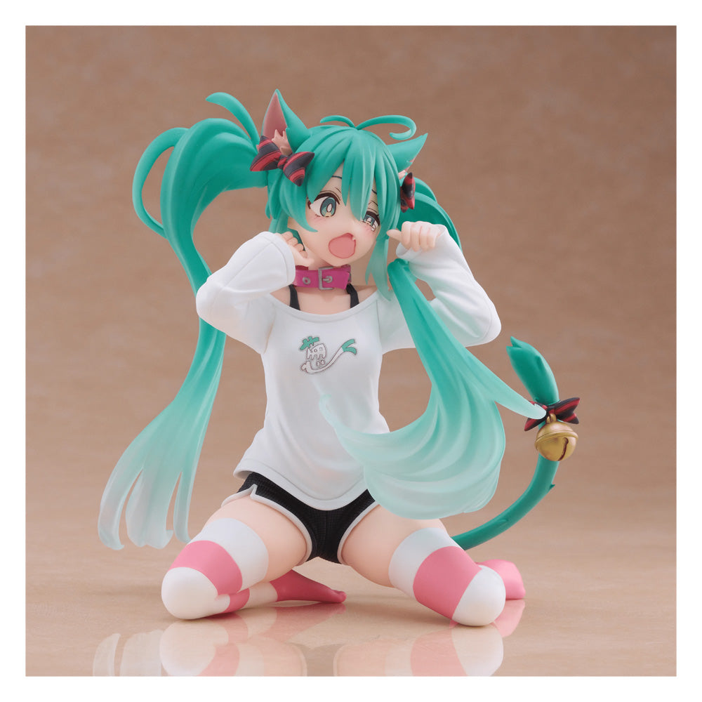 FIGURA DESKTOP CUTE FIGURE HATSUNE MIKU CAT EAR T-SHIRT VER.