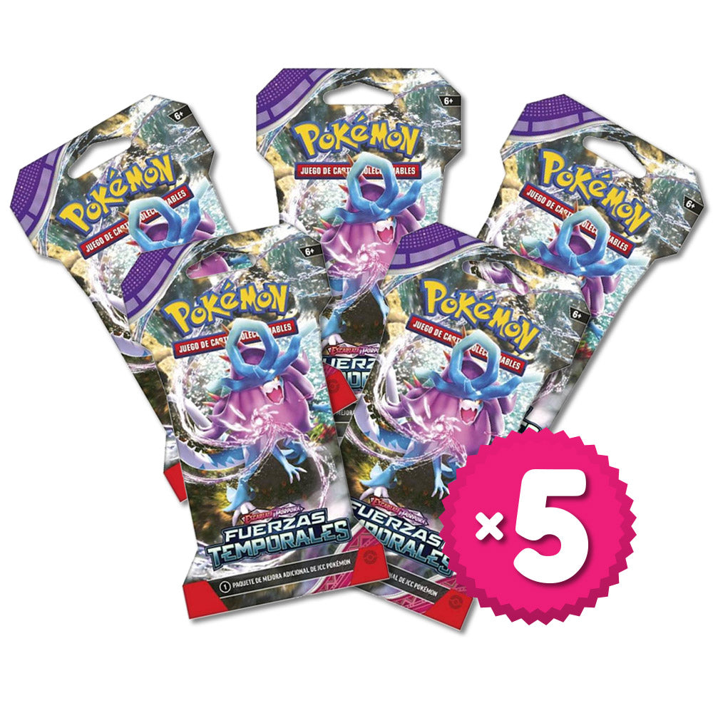 POKEMON TCG PACK 5 SOBRES FUERZAS TEMPORALES (ESP)