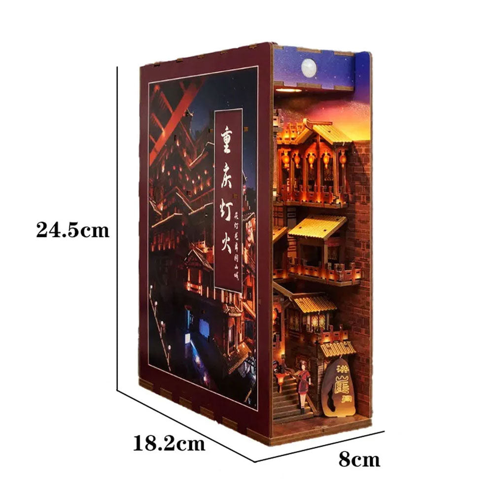 SEPARADOR SUJETA LIBROS LIGHTS IN CHONGQING PUZZLE 3D | TONECHEER