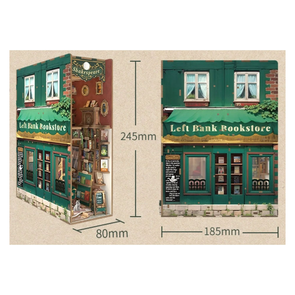 SEPARADOR SUJETA LIBROS LEFT BANK STORE SHAKESPEARE PUZZLE 3D | TONECHEER