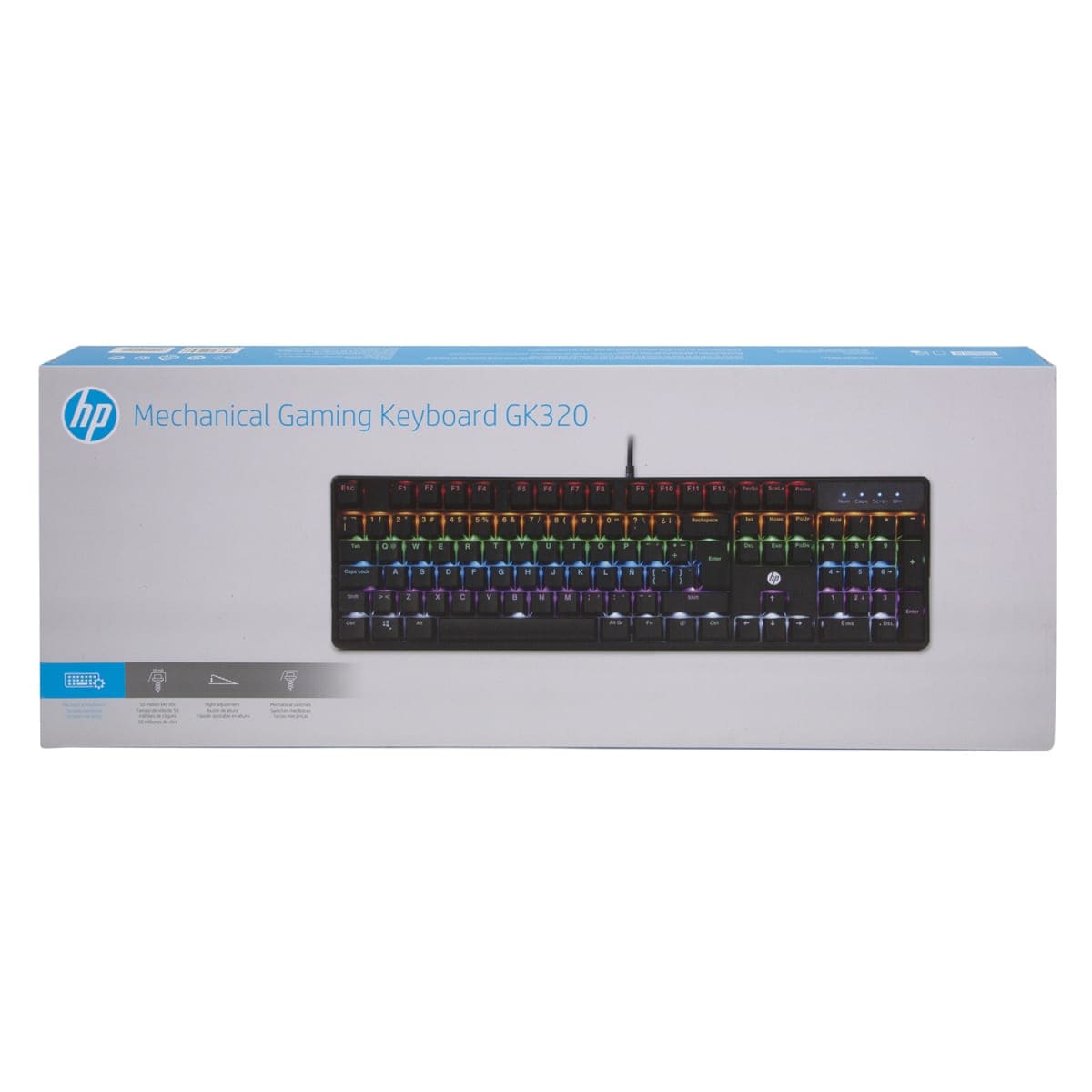 TECLADO MECANICO GK320 RGB HP