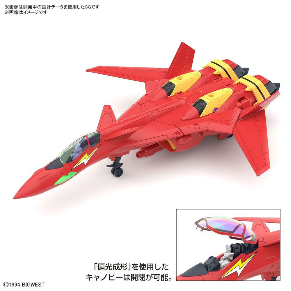 BANDAI HG  YF-19 FIRE VALKYRIE WITH SOUND BOOSTER