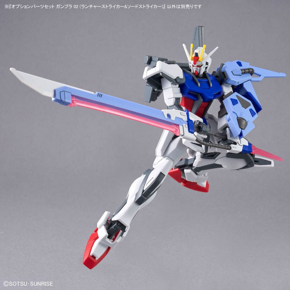 BANDAI GUNDAM OPTIONAL PARTS SET GUNPLA 02 LAUNCHER STRIKER & SWORD STRIKER
