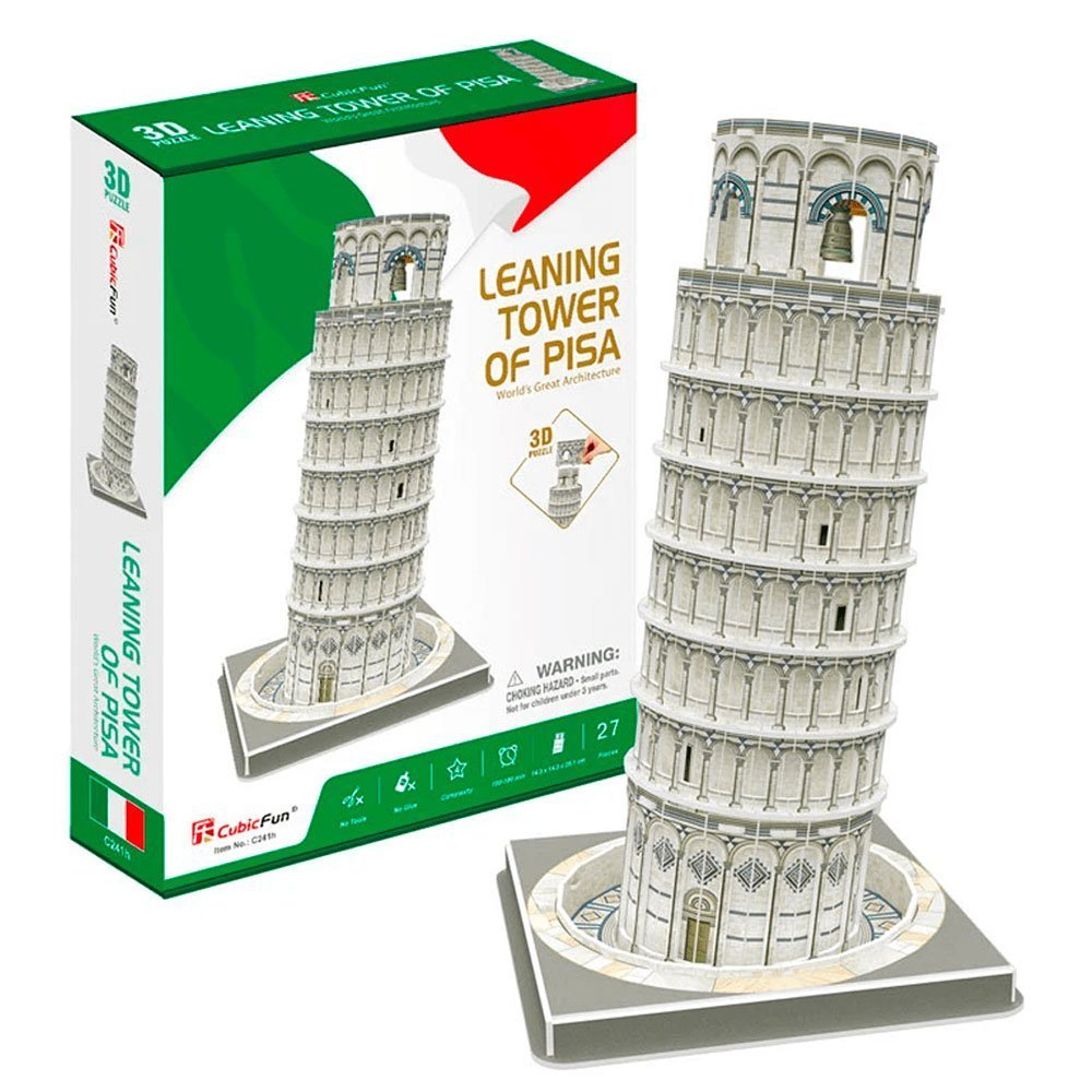 CUBICFUN WORLD´S GREAT ARCHITECTURE PUZZLE 3D LEANING TOWER OF PISA (27 PIEZAS)