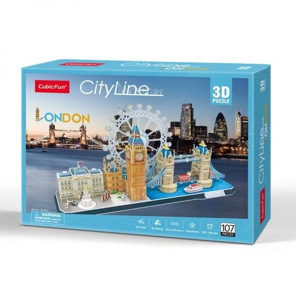 CUBICFUN CITY LINE PUZZLE 3D LONDON (107 PIEZAS)