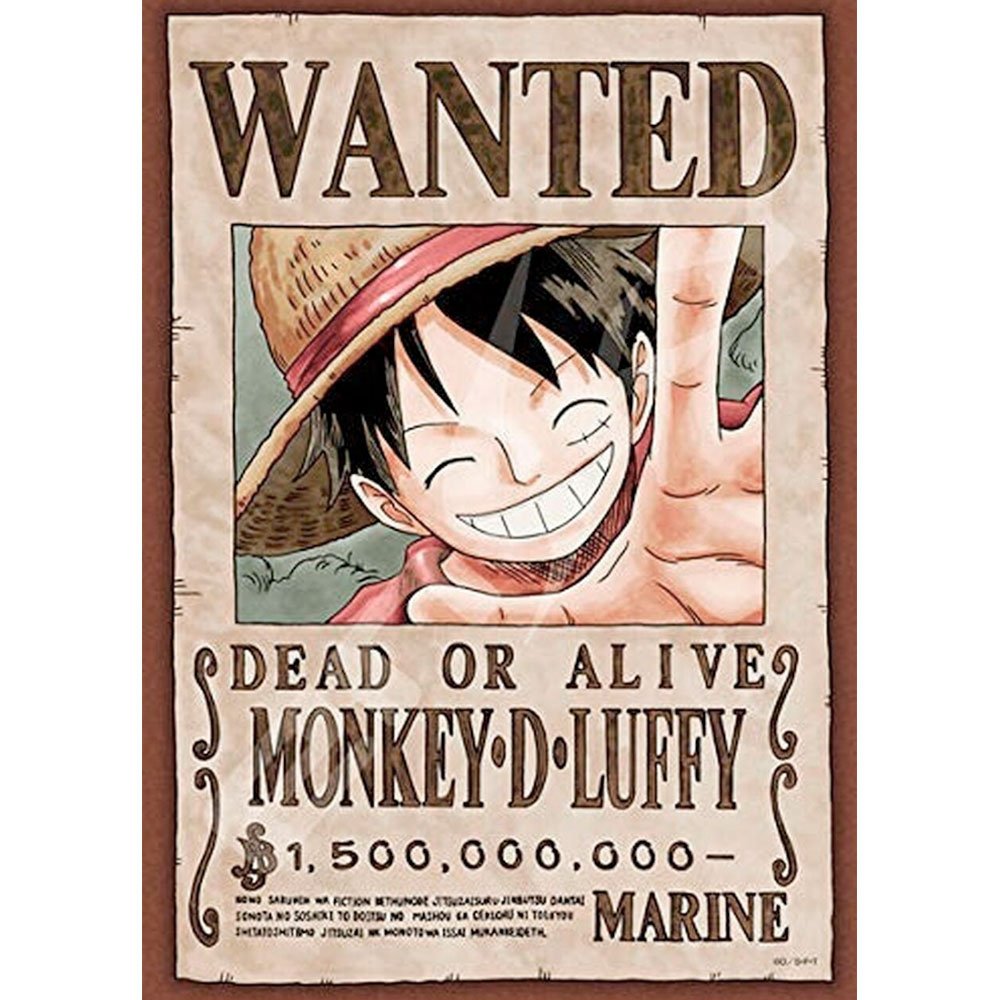 JIGSAW PUZZLE ONE PIECE: WANTED POSTER MONKEY D. LUFFY (208 PCS )