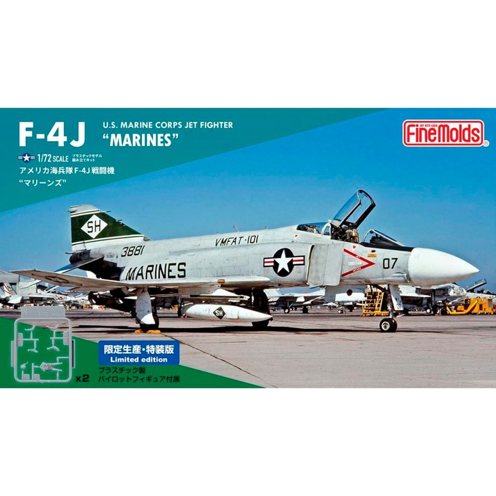US MARINE CORPS JET FIGHTER F-4J 1/72 (FIRST LIMITED SPECIAL EDITION) FINEMOLDS
