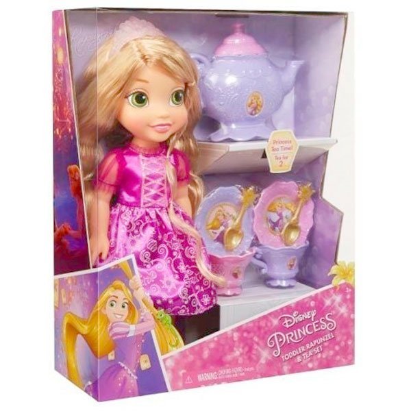 PRINCESAS DISNEY TODDLER RAPUNZEL & SET DE TE 35 CM – IRION Juguetería