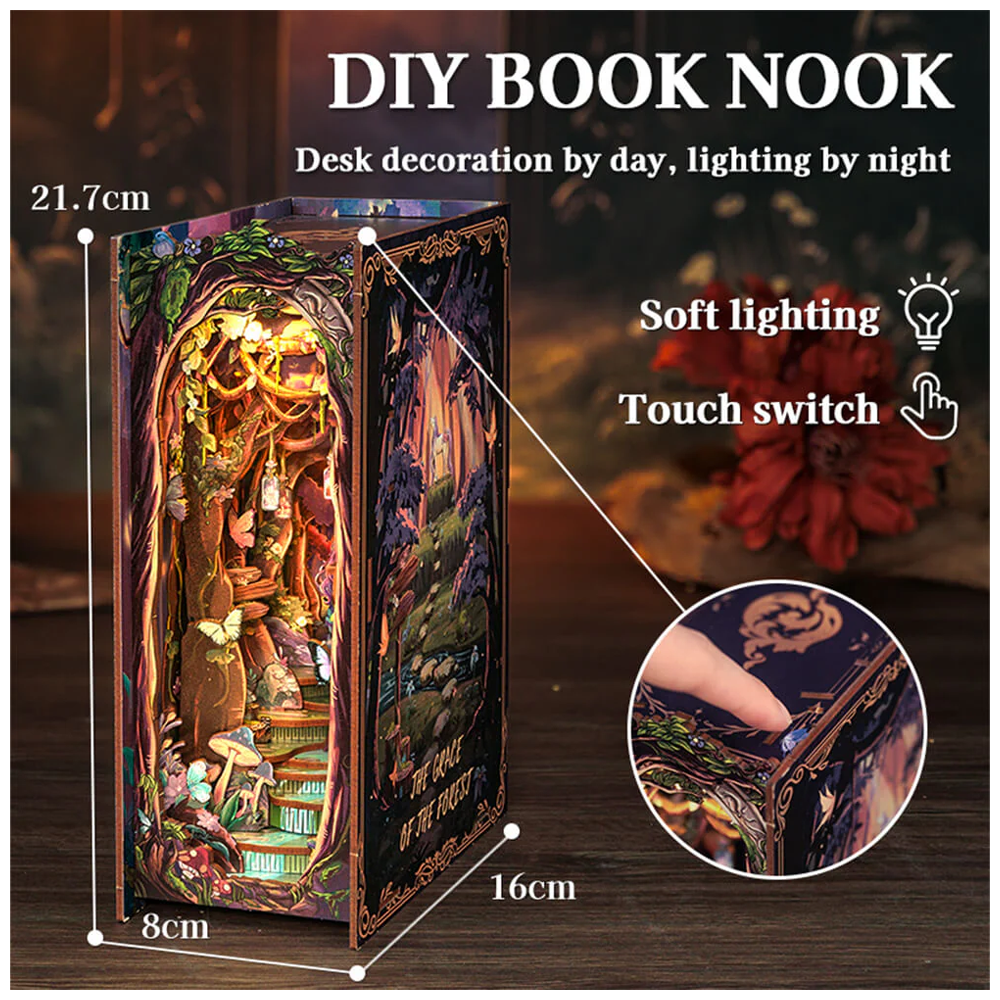 SEPARADOR SUJETA LIBROS THE GRACE OF THE FOREST PUZZLE 3D | CUTE BEE