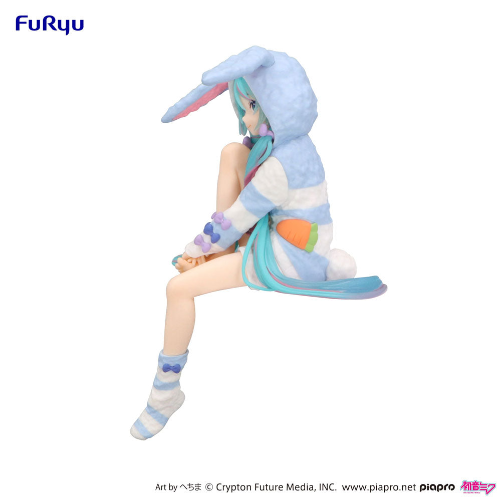 FIGURA NOODLE STOPPER HATSUNE MIKU RABBIT EAR HOOD PAJAMA BLUE COLOR VER.