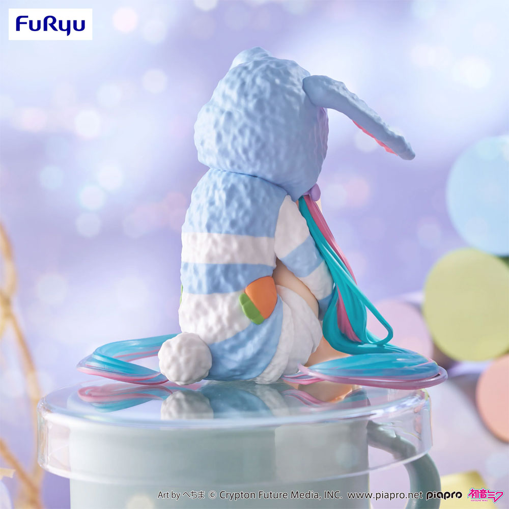FIGURA NOODLE STOPPER HATSUNE MIKU RABBIT EAR HOOD PAJAMA BLUE COLOR VER.