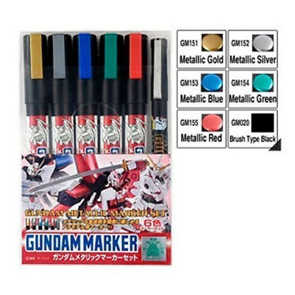 GSI CREOS GUNDAM MARKER SET METÁLICO (PACK DE 6)