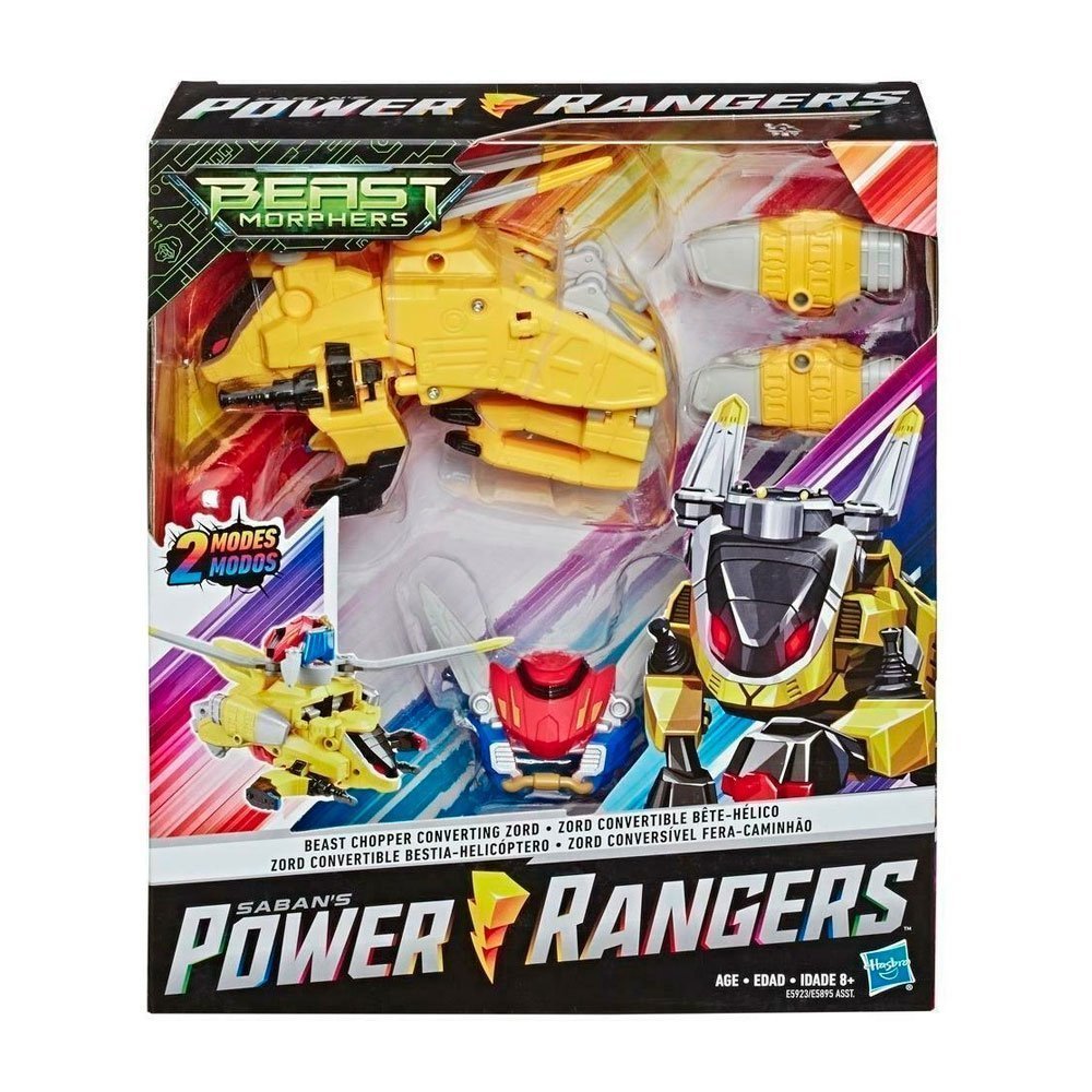 POWER RANGER SABAN´S ZORD CONVERTIBLE BESTIA HELICÓPTERO – IRION Juguetería