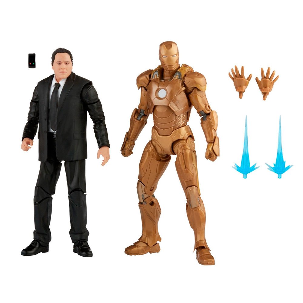 MARVEL LEGENDS SERIES THE INFINITY SAGA HAPPY HOGAN AND IRON-MAN MARK XXI