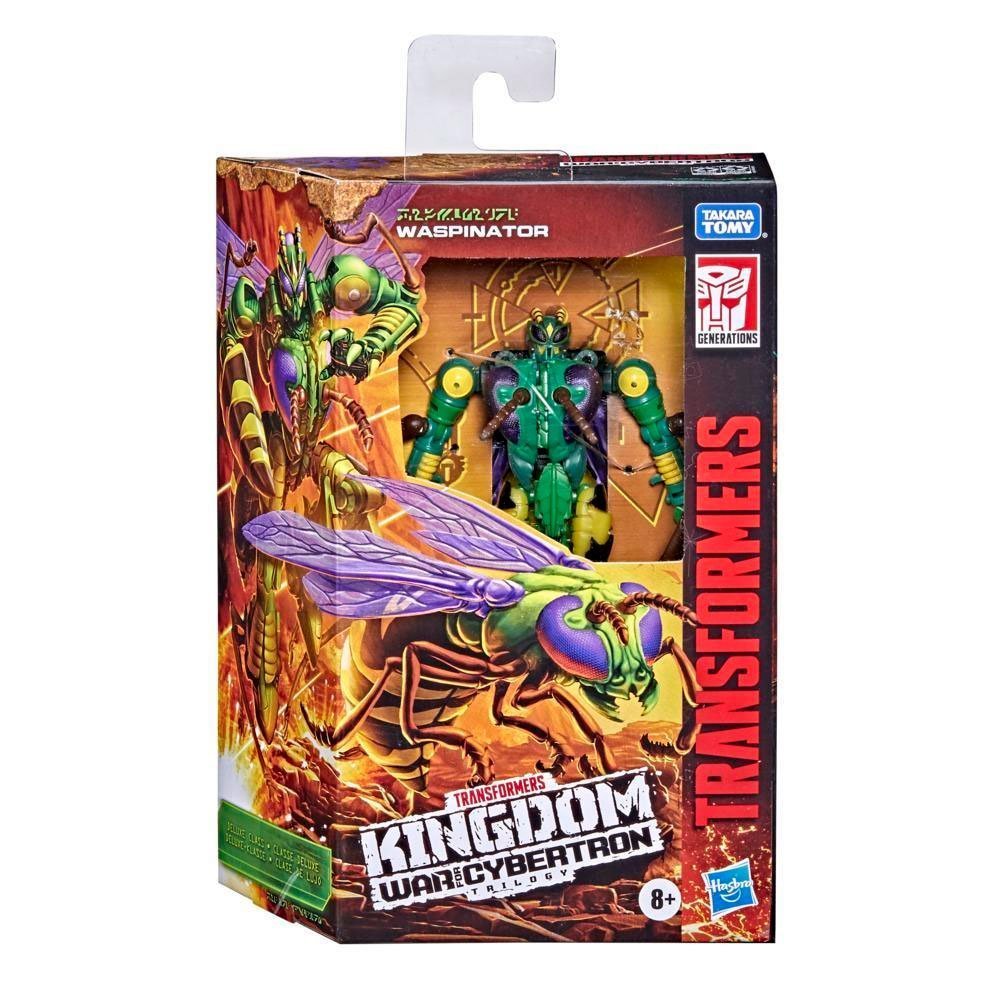 TRANSFORMERS KINGDOM WAR FOR CYBERTRON TRIOLOGY DELUXE CLASS WASPINATOR