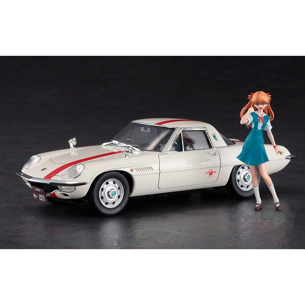HASEGAWA EVANGELION NERV OFFICIAL BUSINESS COUPE W/ASUKA LANGLEY