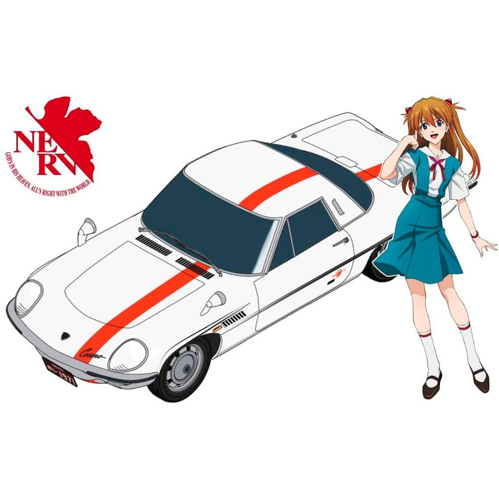 HASEGAWA EVANGELION NERV OFFICIAL BUSINESS COUPE W/ASUKA LANGLEY