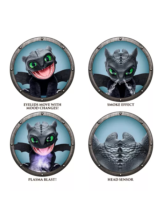 PELUCHE ANIMATRONICO CHIMUELO / TOOTHLESS (21CM)