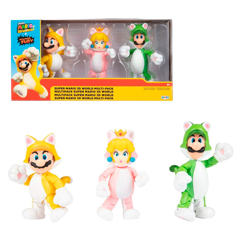 SET FIGURAS SUPER MARIO 3D WORLD