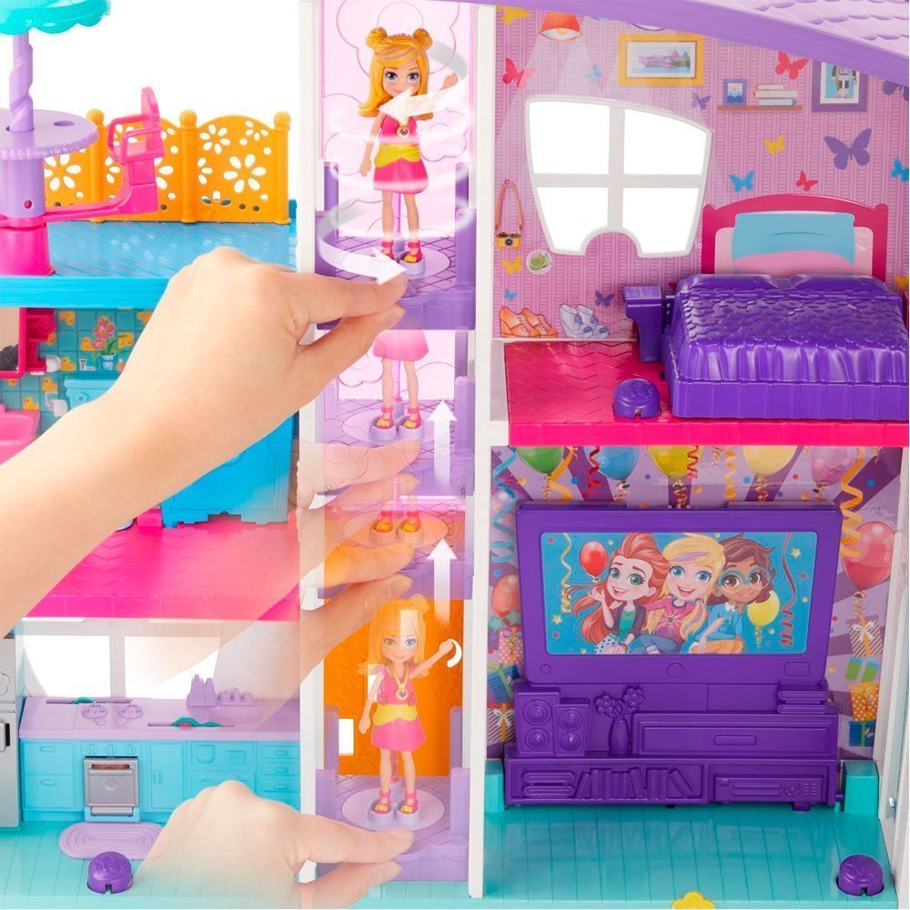 POLLY POCKET MEGA CASA DE SORPRESAS – IRION Juguetería