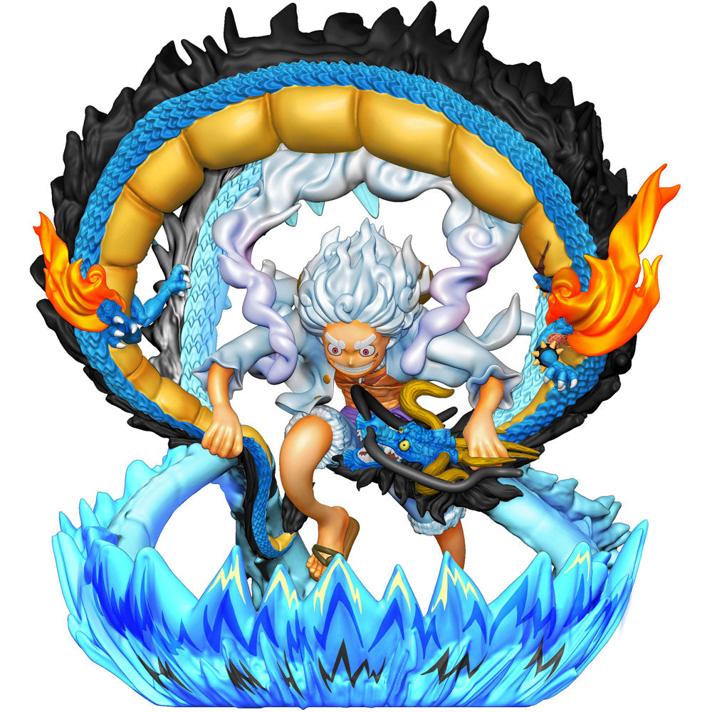 SORPRESA MEGAHOUSE ONE PIECE LUFFY GEAR 5 LOGBOX RE BIRTH