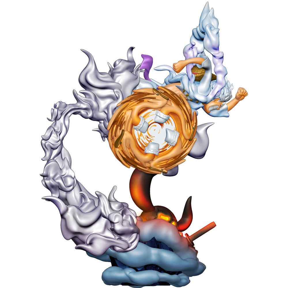 SORPRESA MEGAHOUSE ONE PIECE LUFFY GEAR 5 LOGBOX RE BIRTH
