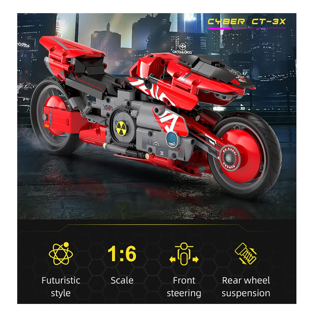 MOTO ARMABLE CYBER NIGTH CT-3X 451 Pcs | CADA