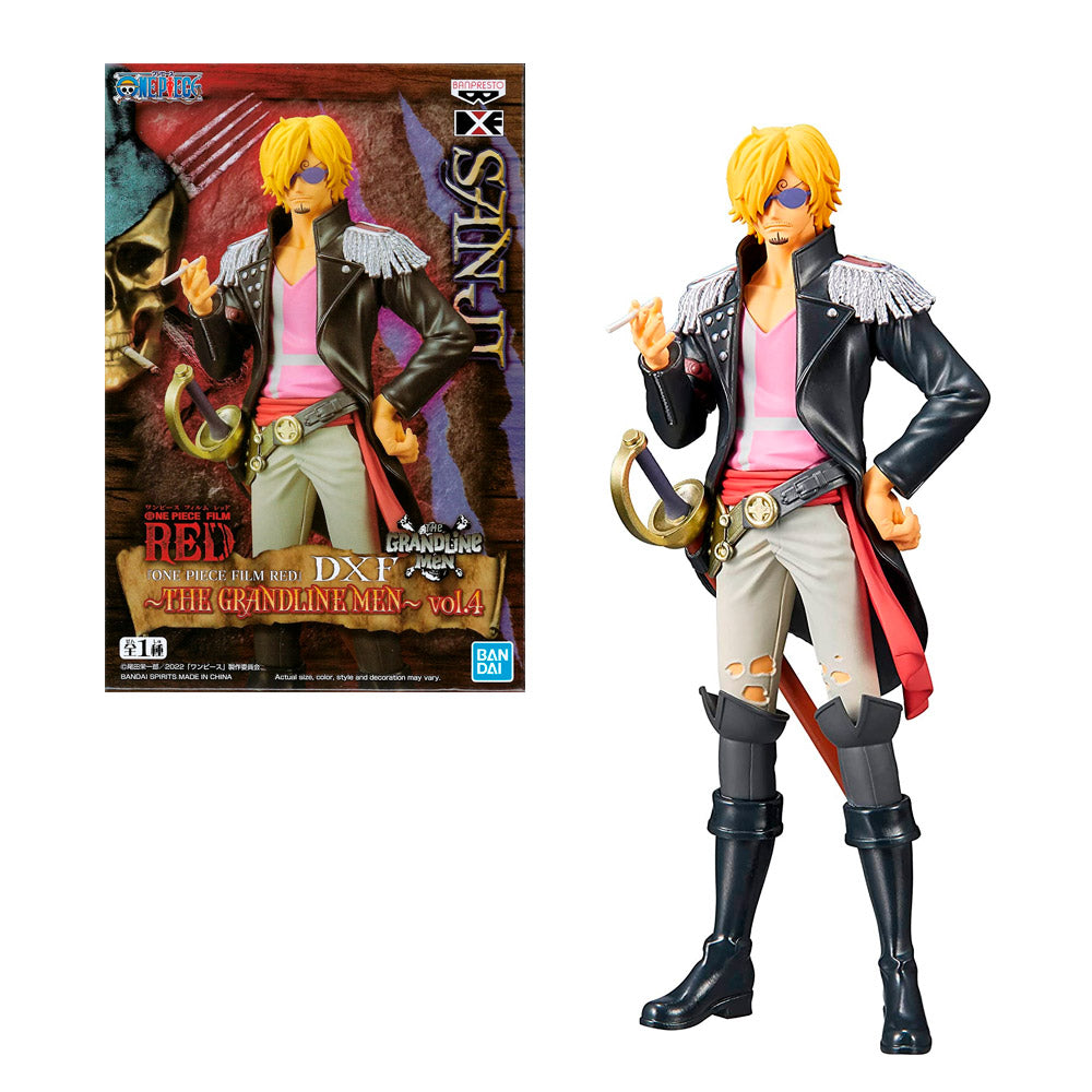 FIGURA SANJI VINSMOKE ONE PIECE RED GRANDLINE MEN | BANPRESTO