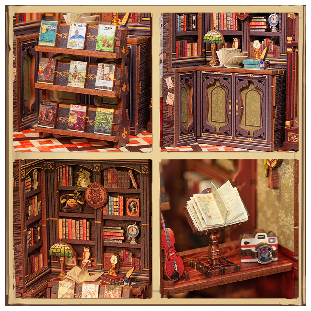 SEPARADOR SUJETA LIBROS OWL BOOKSTORE PUZZLE 3D | CUTE BEE