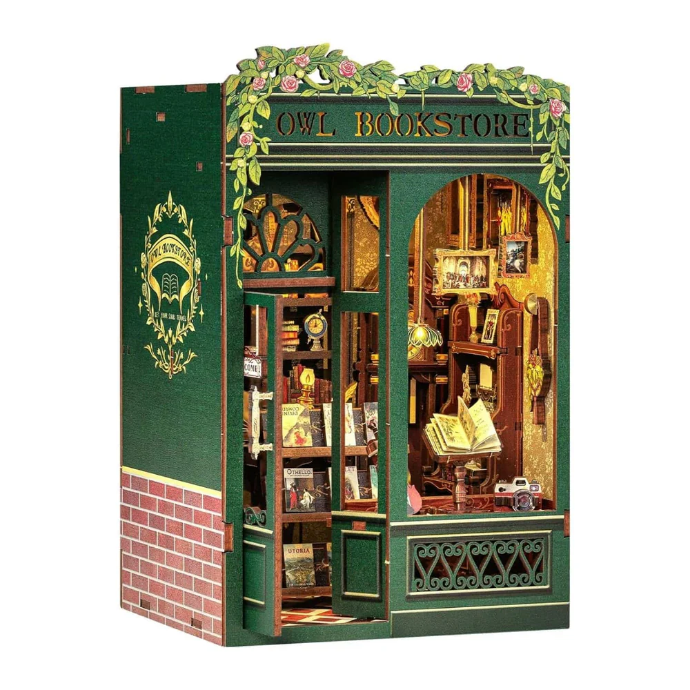 SEPARADOR SUJETA LIBROS OWL BOOKSTORE PUZZLE 3D | CUTE BEE