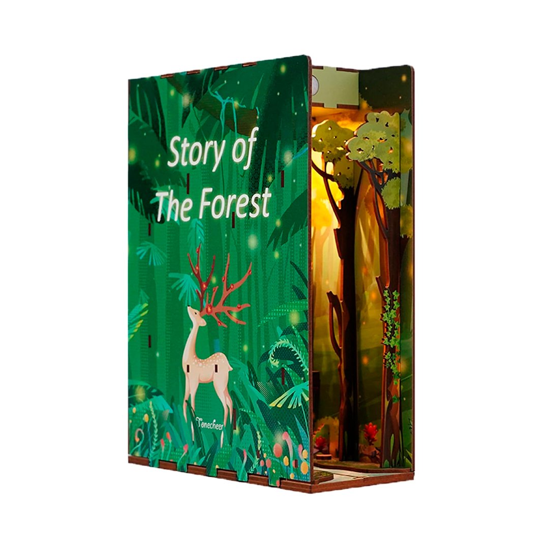 SEPARADOR SUJETA LIBROS STORY OF THE FOREST PUZZLE 3D | TONECHEER