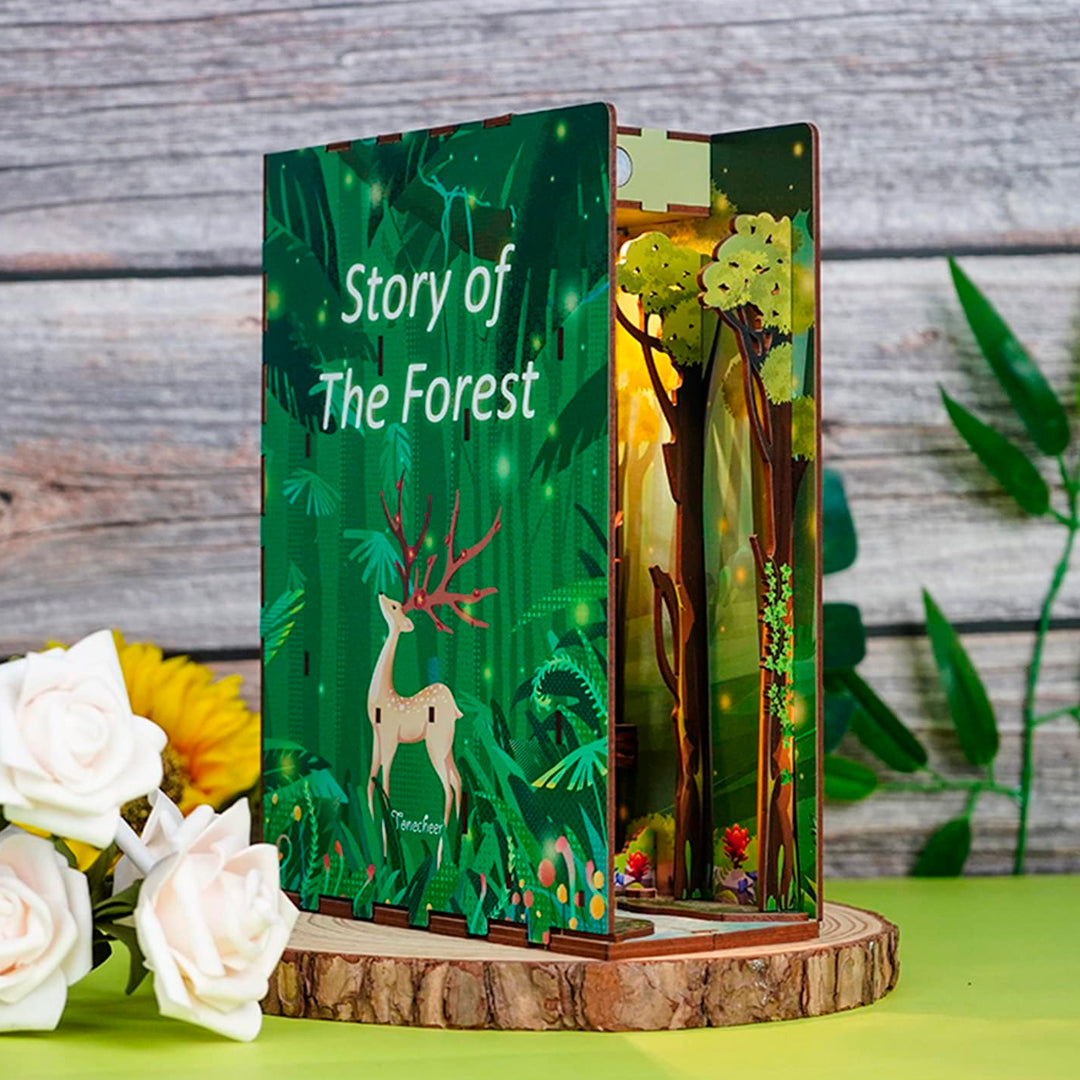 SEPARADOR SUJETA LIBROS STORY OF THE FOREST PUZZLE 3D | TONECHEER