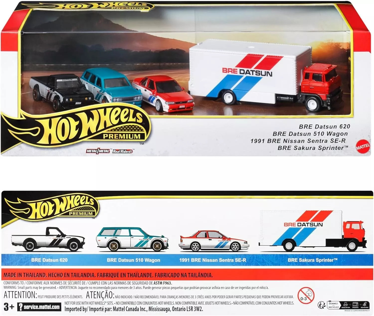 HOT WHEELS PREMIUM SET 4 VEHICULOS | MATTEL