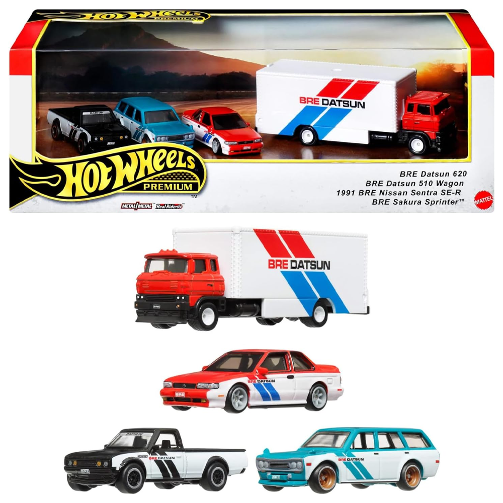 HOT WHEELS PREMIUM SET 4 VEHICULOS | MATTEL