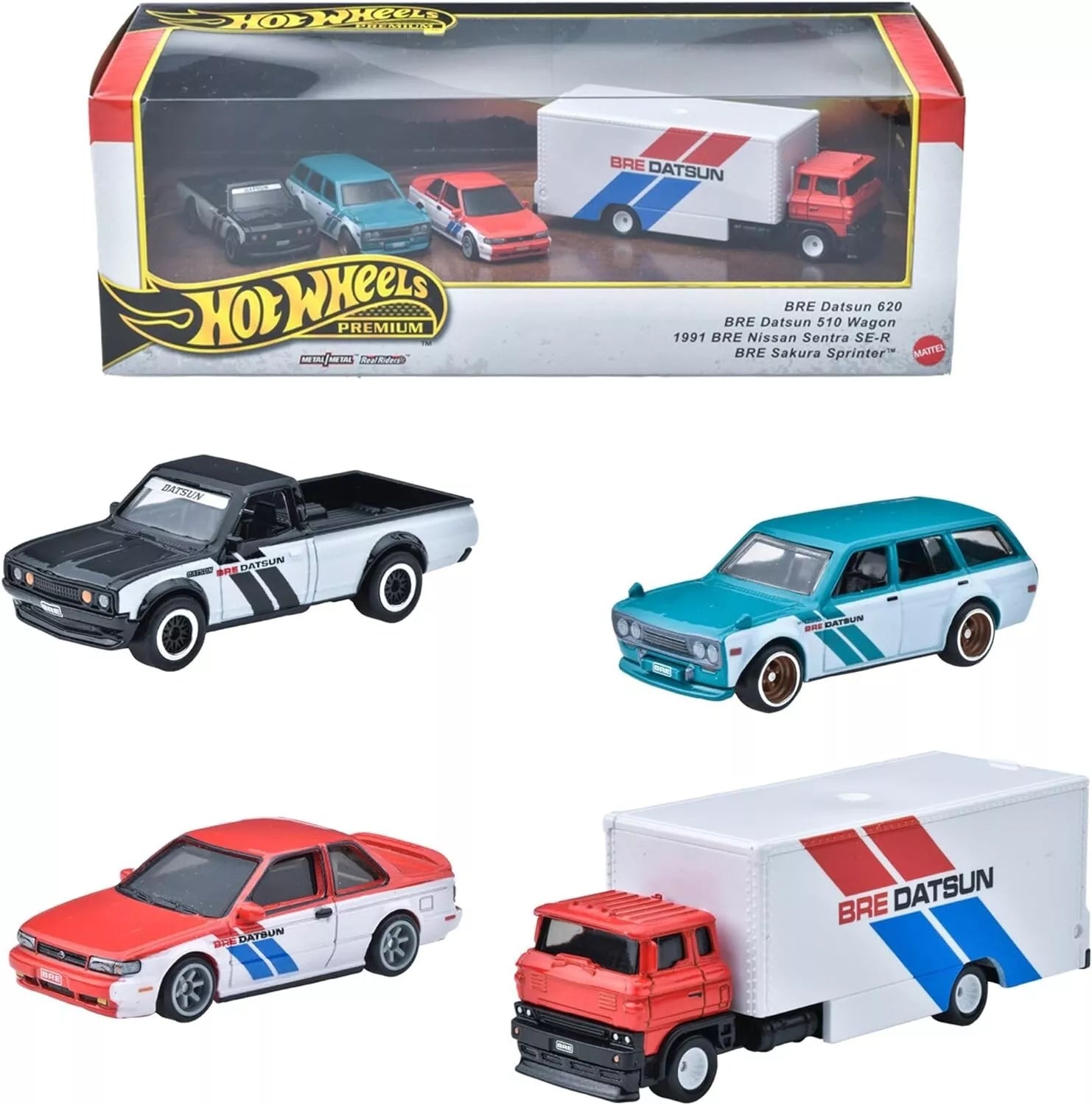 HOT WHEELS PREMIUM SET 4 VEHICULOS | MATTEL