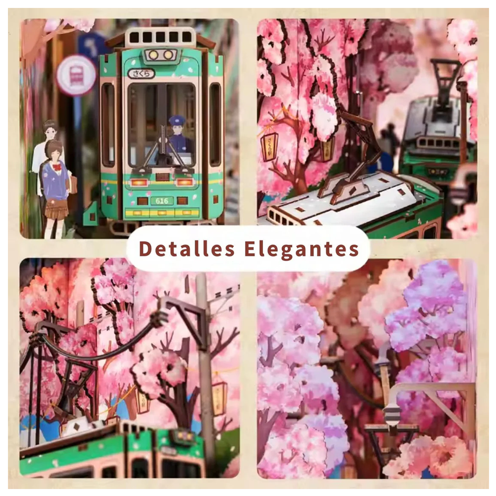 SEPARADOR SUJETA LIBROS SAKURA'S TRAVEL PUZZLE 3D | TONECHEER