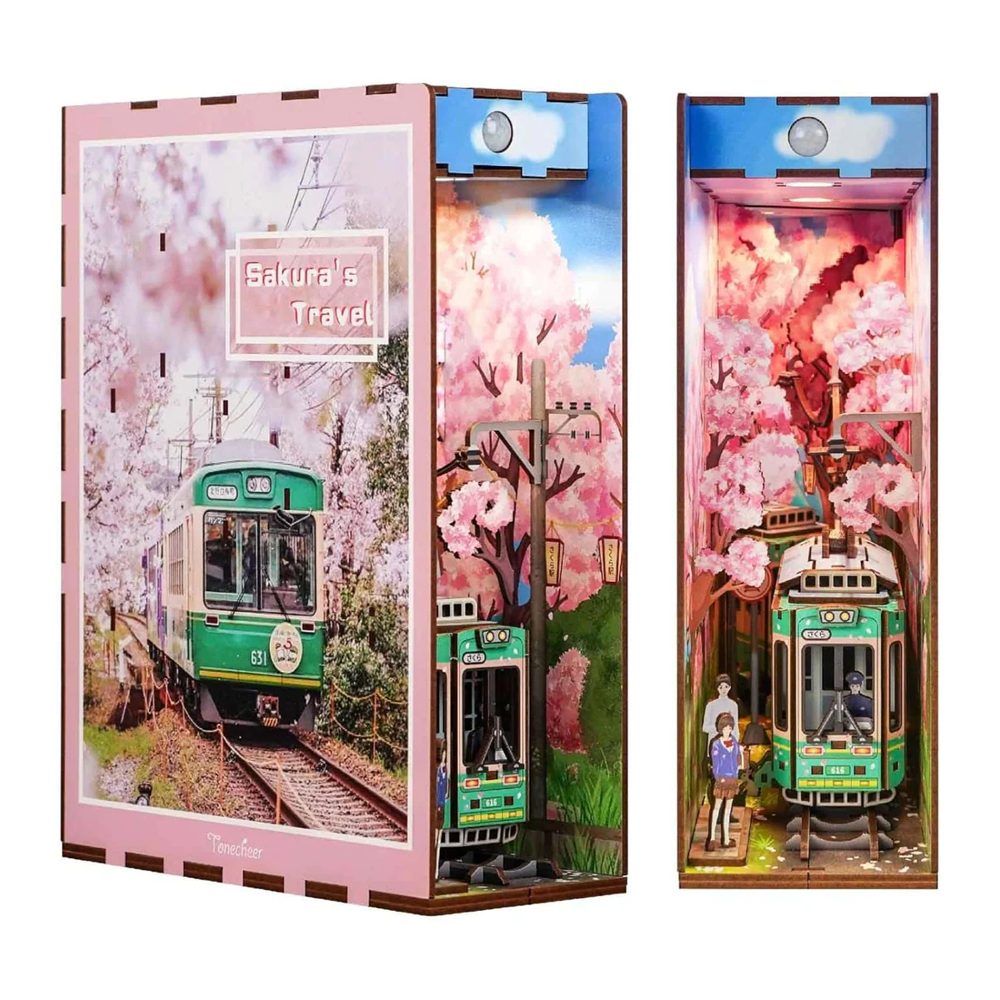 SEPARADOR SUJETA LIBROS SAKURA'S TRAVEL PUZZLE 3D | TONECHEER