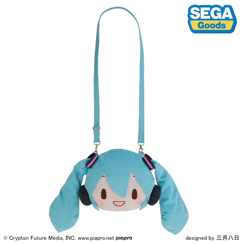 PELUCHE FUWA PETIT HATSUNE MIKU FACE SHOULDER BAG M