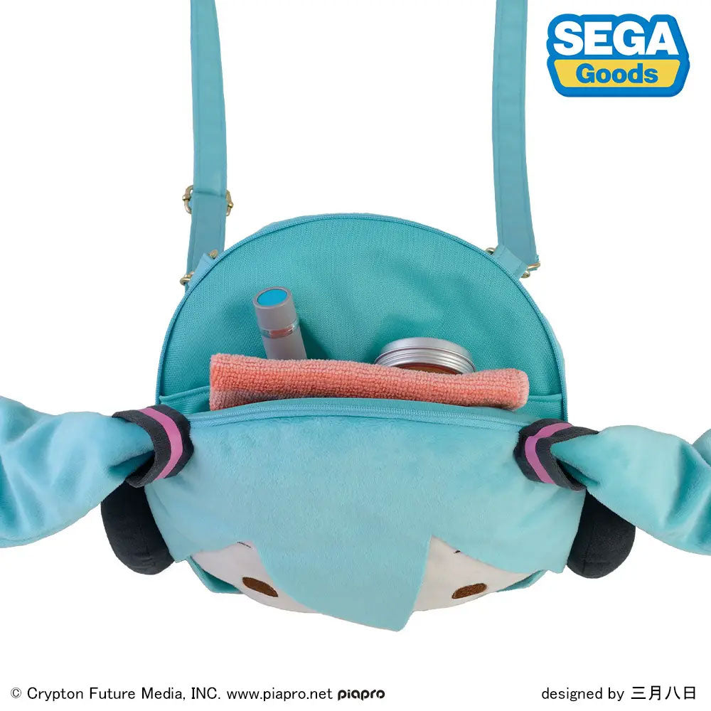 PELUCHE FUWA PETIT HATSUNE MIKU FACE SHOULDER BAG M