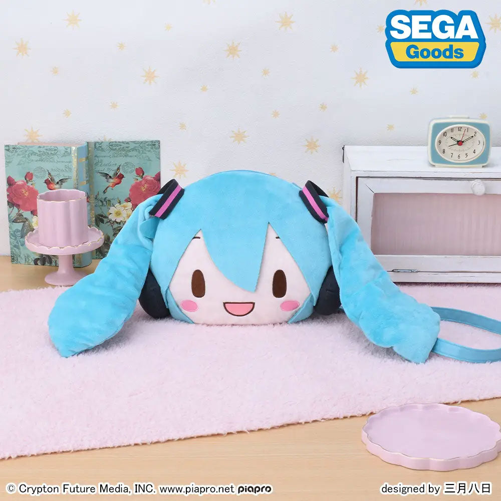 PELUCHE FUWA PETIT HATSUNE MIKU FACE SHOULDER BAG M