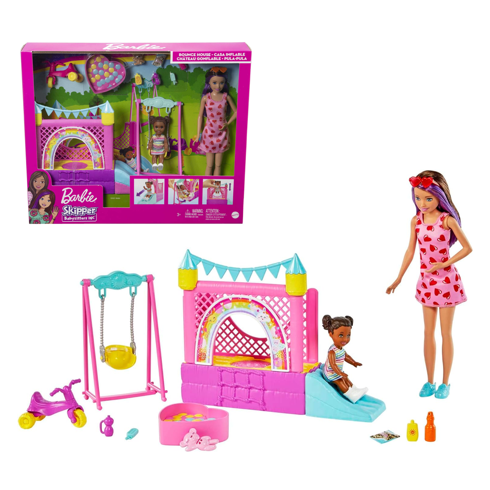 BARBIE SKIPPER NIÑERA JUEGO INFLABLE | MATTEL