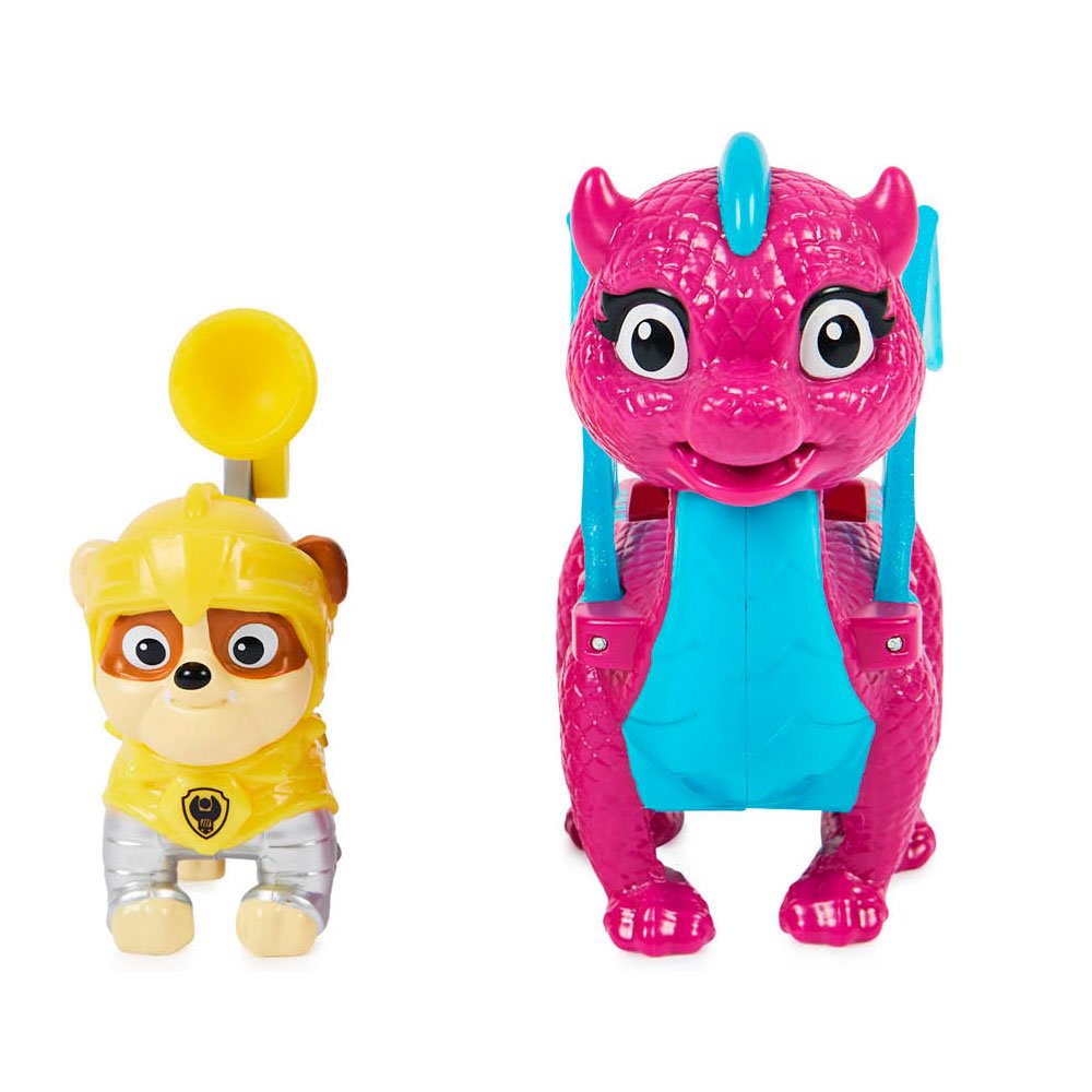 PAW PATROL RESCUE KNIGHTS RUBBLE Y DRAGÓN BLIZZIE