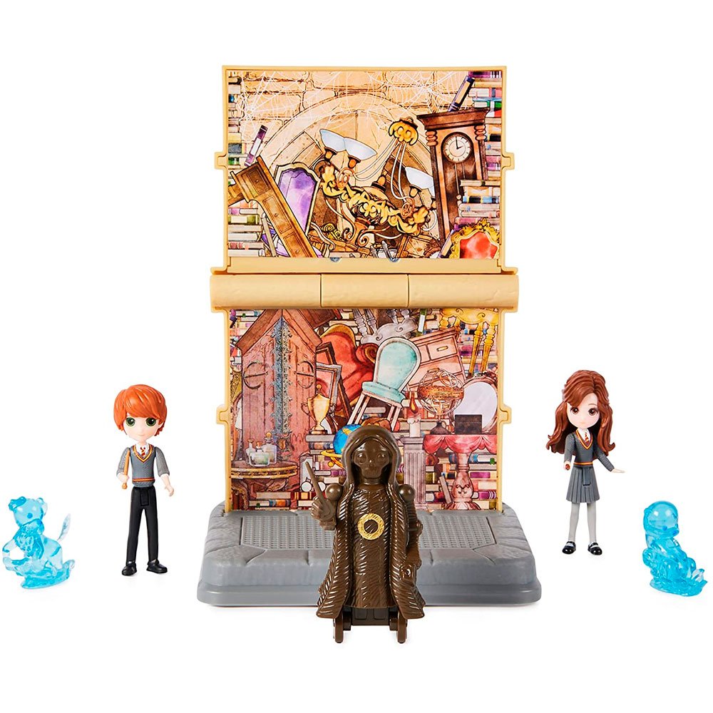 HARRY POTTER MINI FIGURA PLAYSET LA SALA DE LOS MENESTERES HERMIONE AND RON