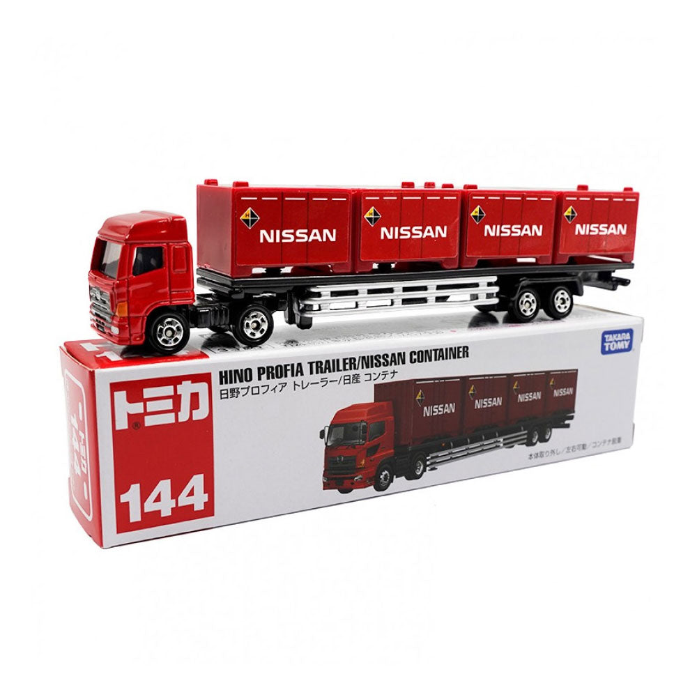 TOMICA LONG TYPE NO.144 HINO PROFIA TRAILER / NISSAN CONTAINER
