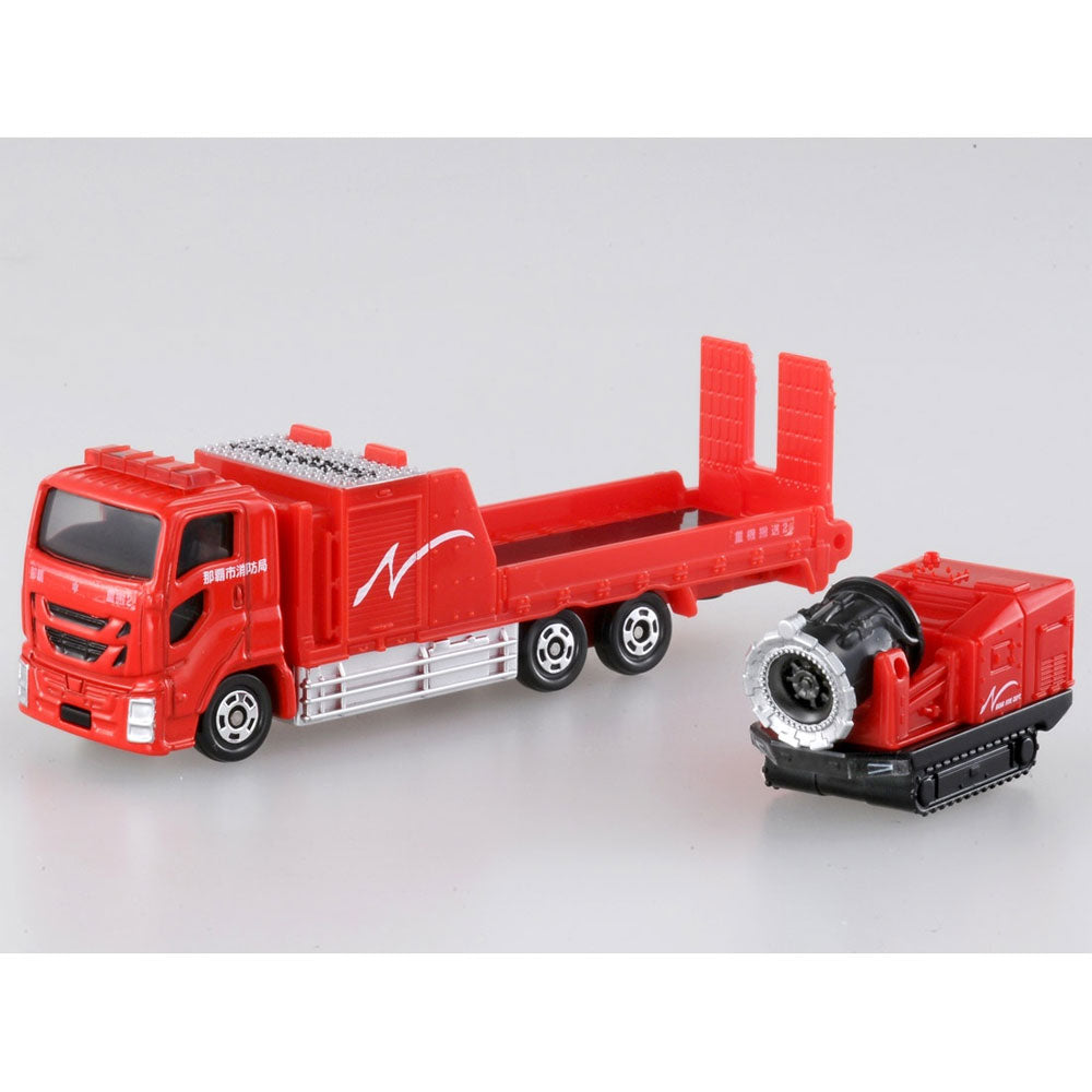 TOMICA NO.128 NAHA CITY FIRE DEPARTMENT HYPER MIST BLOWER VEHICLE